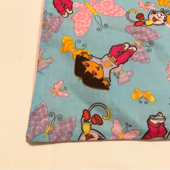Dora the Explorer Boots Pillowcase Homemade 21” x 13” Pillow Case - Picture 4 of 16